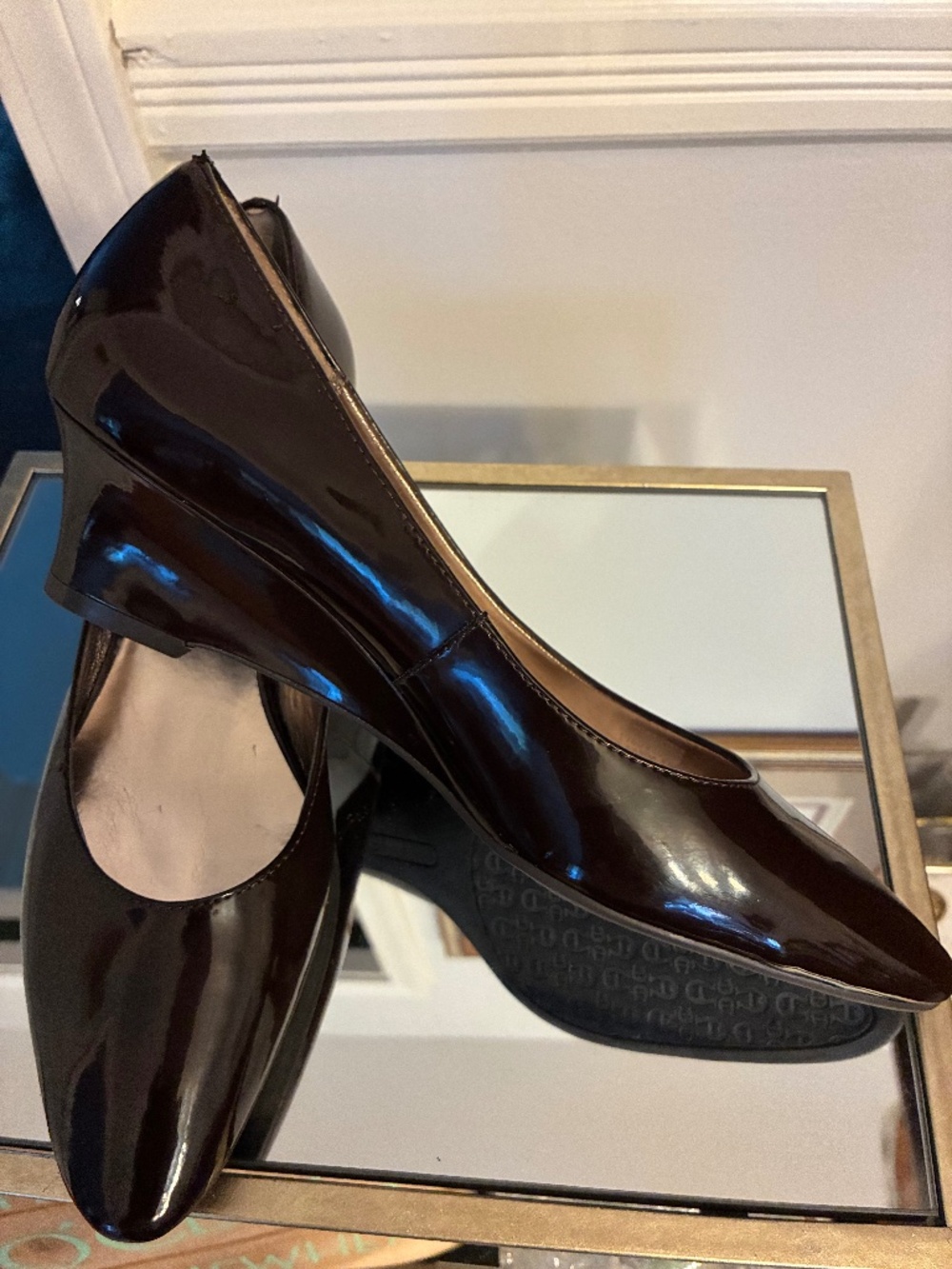 Etienne Aigner Wedge in Dark Chocolate Brown 8M